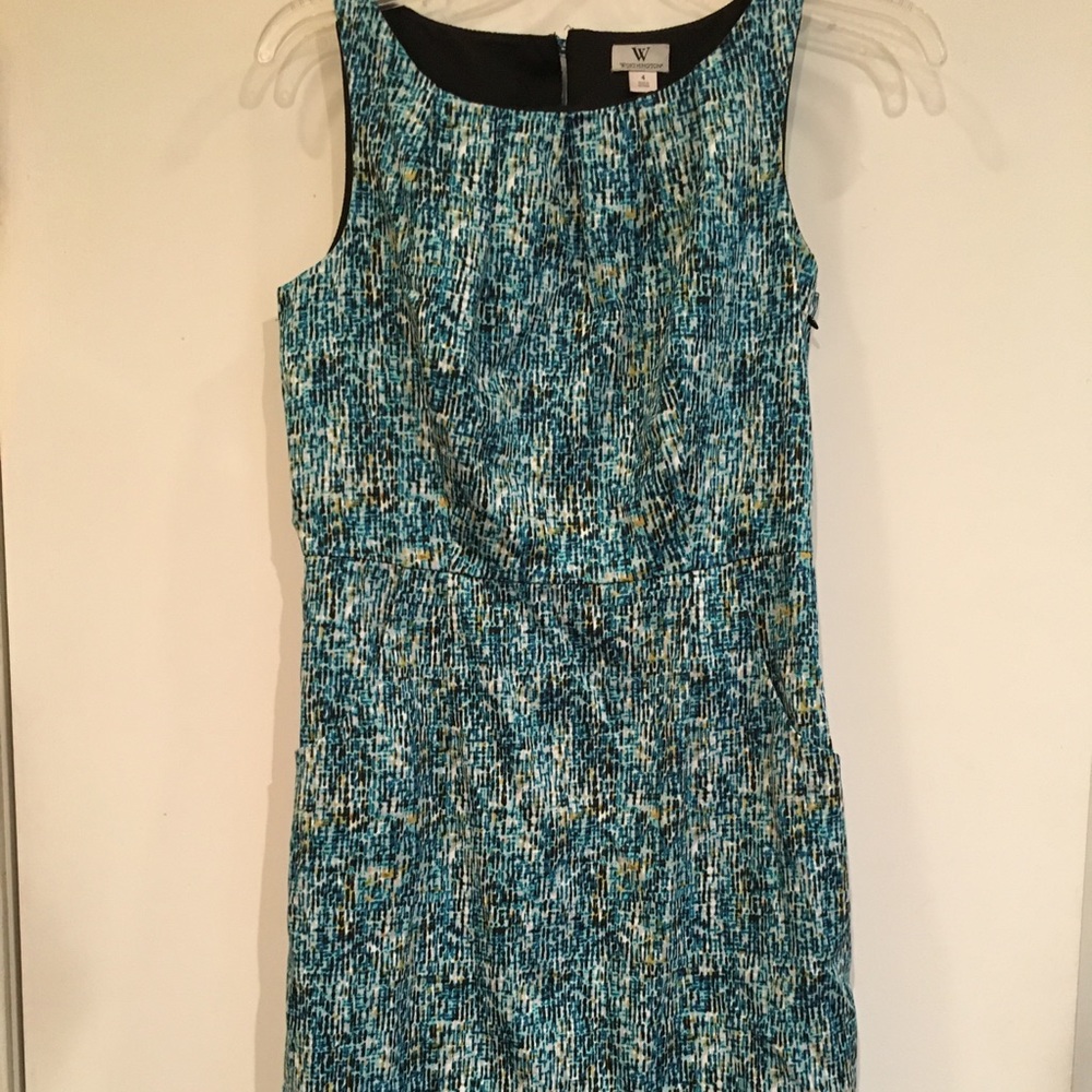 Worthington Blue and Green dress size 4